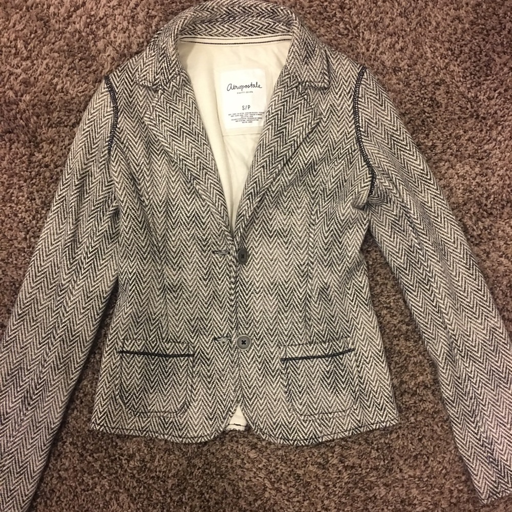 Patterned Aeropostale Unstructured Blazer S